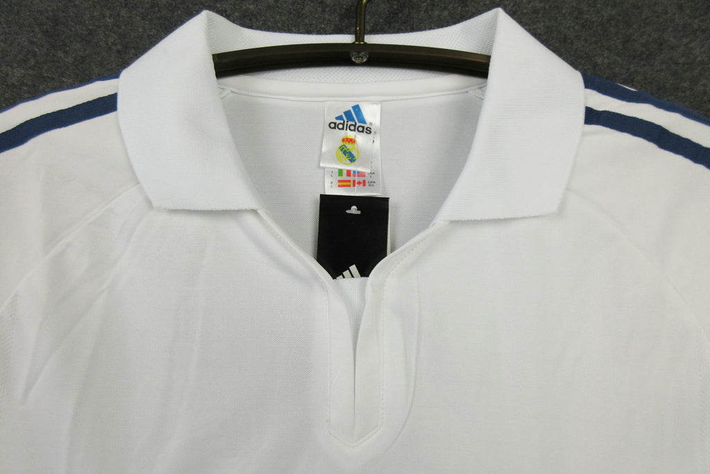 MAILLOT RETRO REAL MADRID DOMICILE 2001/2002 VERSION MANCHES LONGUES