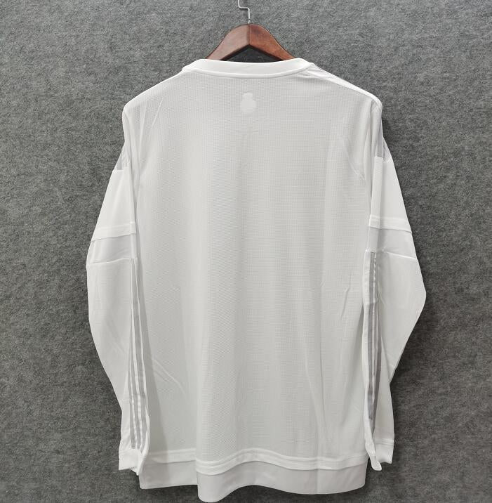 MAILLOT RETRO REAL MADRID DOMICILE 2015/2016 VERSION MANCHES LONGUES