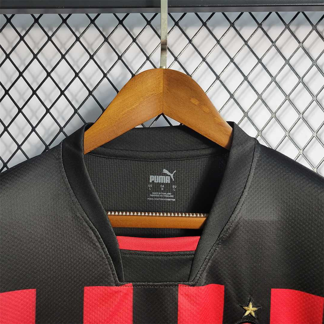 MAILLOT AC MILAN DOMICILE 2022/2023 VERSION MANCHES LONGUES