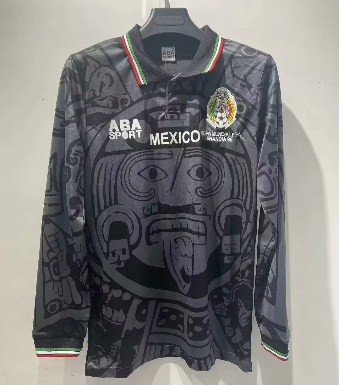 MAILLOT MEXIQUE 1998 VERSION MANCHES LONGUES