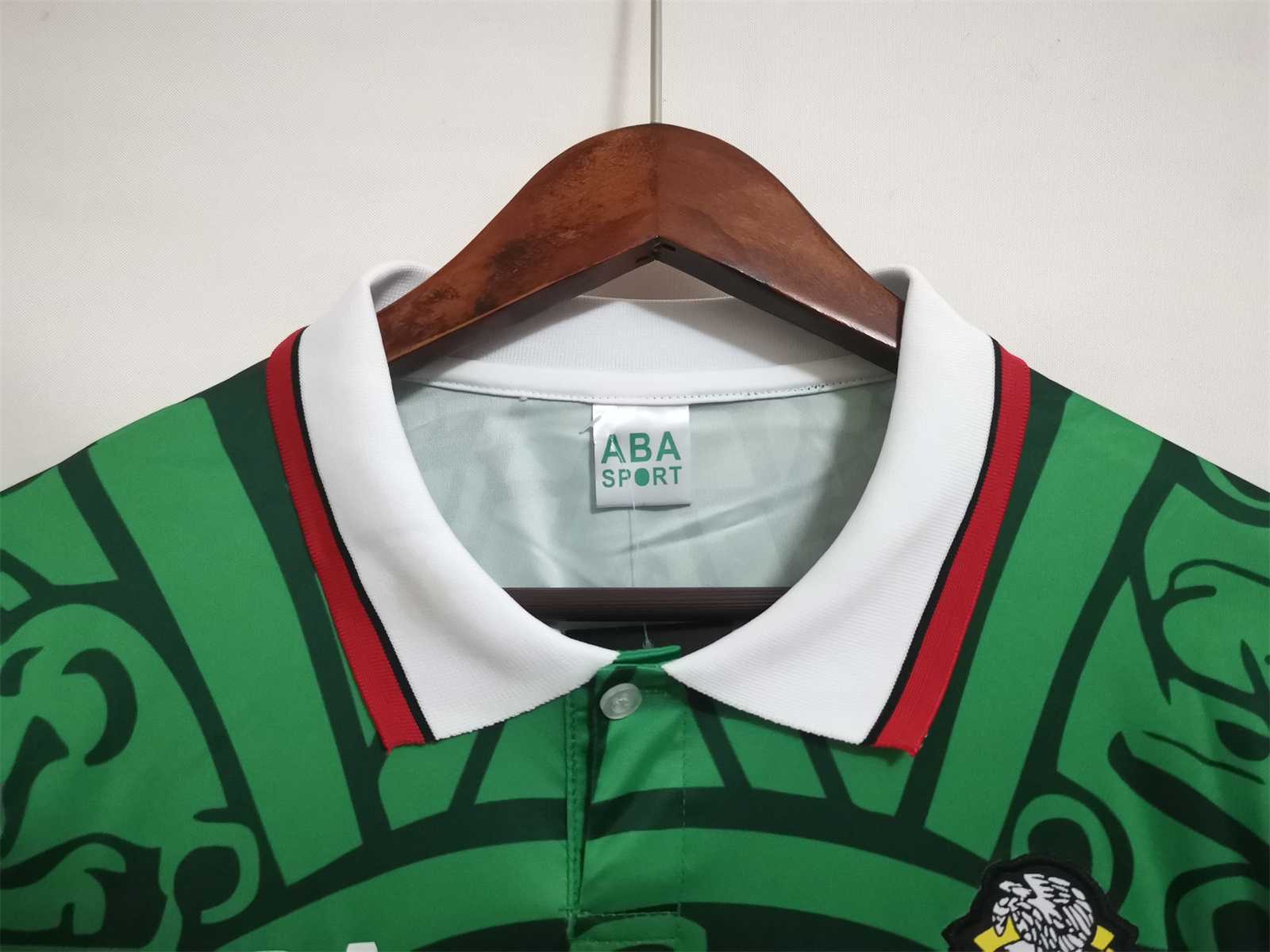 MAILLOT MEXIQUE DOMICILE 1998 VERSION MANCHES LONGUES