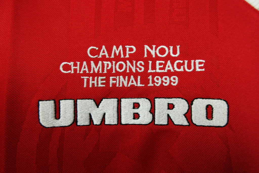 MAILLOT MANCHESTER UNITED DOMICILE 1999/2000 VERSION MANCHES LONGUES