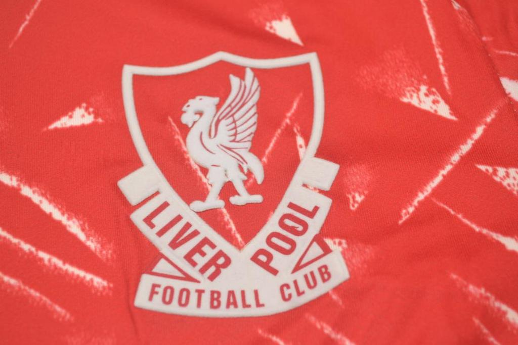 MAILLOT RETRO LIVERPOOL DOMICILE 1989/1990 VERSION MANCHES LONGUES