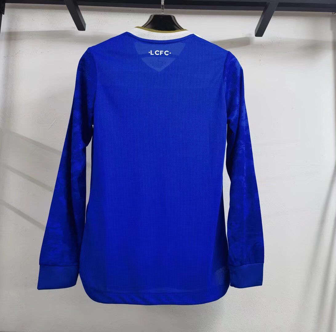 MAILLOT LEICESTER CITY DOMICILE 2021/2022 VERSION MANCHES LONGUES