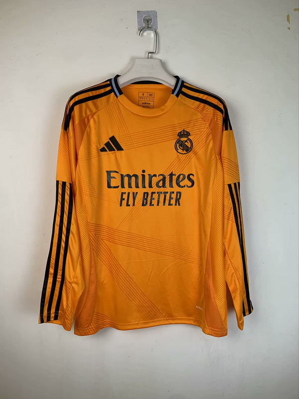 MAILLOT REAL MADRID EXTÉRIEUR 2024/2025 VERSION MANCHES LONGUES
