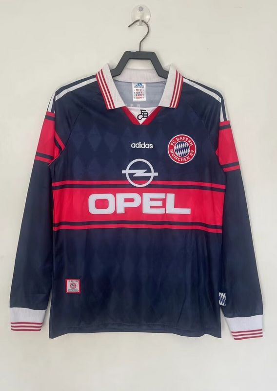 MAILLOT BAYERN MUNICH DOMICILE 1997/1998 VERSION MANCHES LONGUES