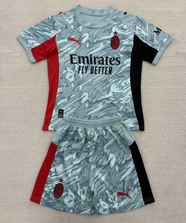 MAILLOT ENFANT AC MILAN GARDIEN VERSION GRIS 2025/2026