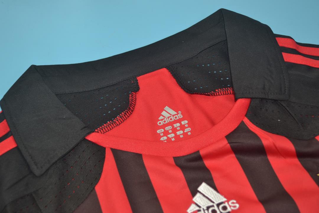 MAILLOT RETRO AC MILAN DOMICILE 2007/2008  VERSION MANCHES LONGUES