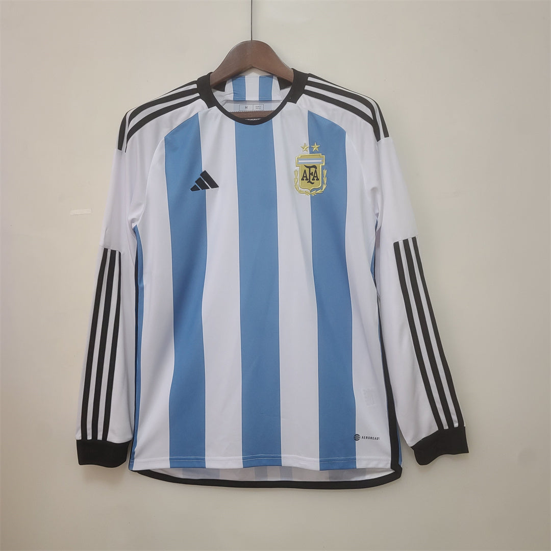 MAILLOT ARGENTINE DOMICILE 2022 VERSION MANCHES LONGUES