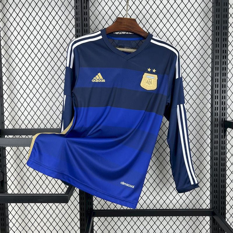MAILLOT RETRO ARGENTINE EXTÉRIEUR 2014 VERSION MANCHES LONGUES