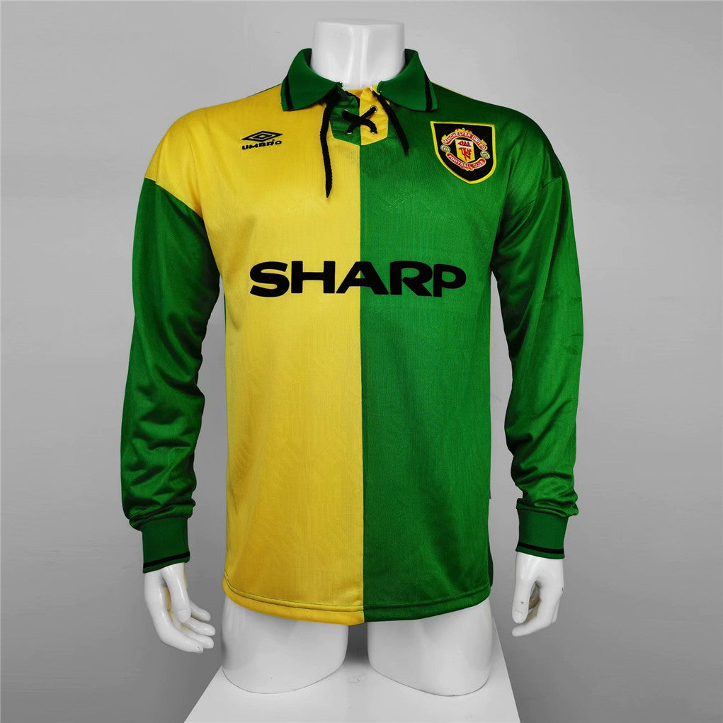 MAILLOT MANCHESTER UNITED EXTÉRIEUR 1992/1994 VERSION MANCHES LONGUES