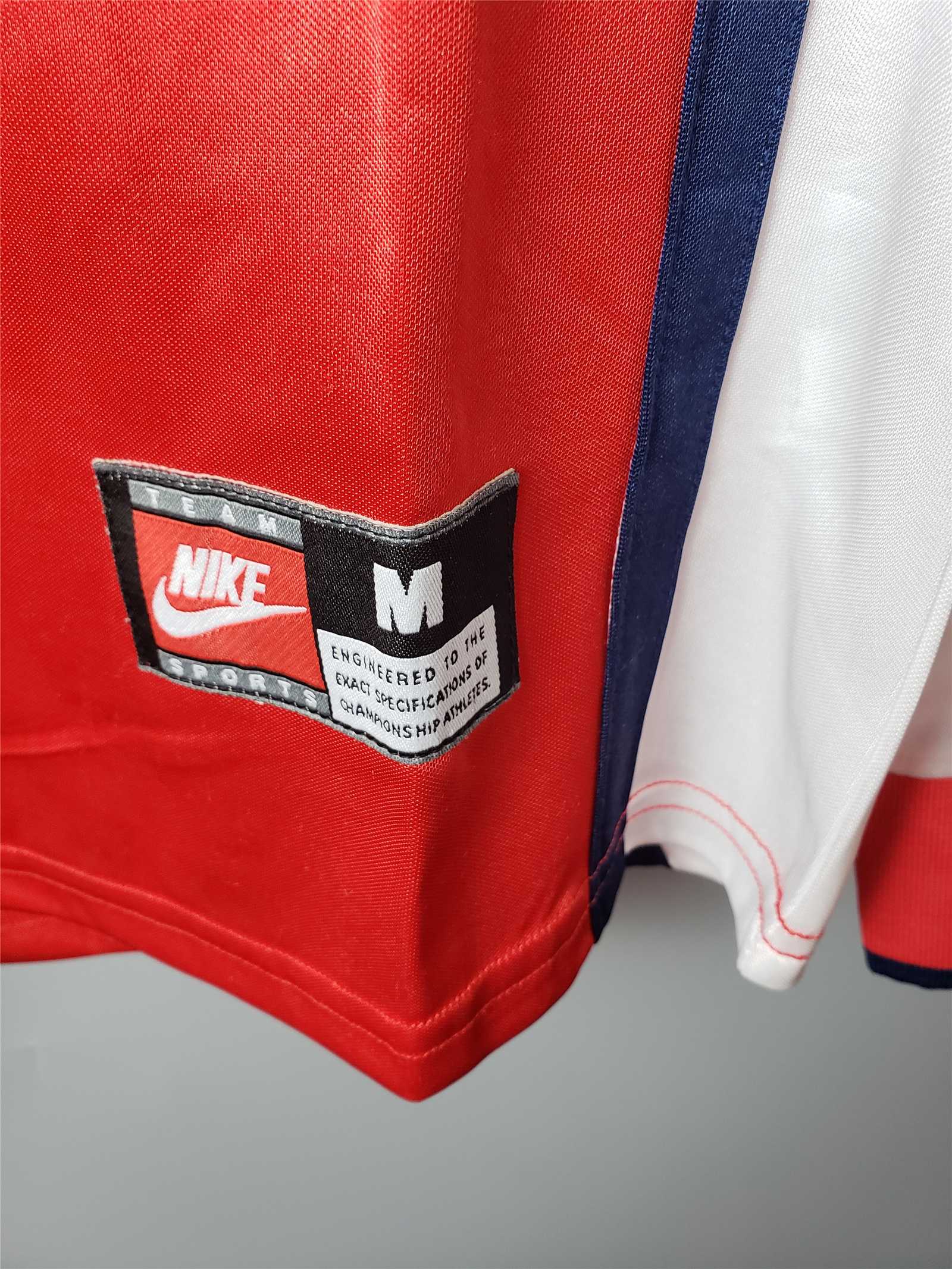 MAILLOT ARSENAL DOMICILE 1998/1999 VERSION MANCHES LONGUES