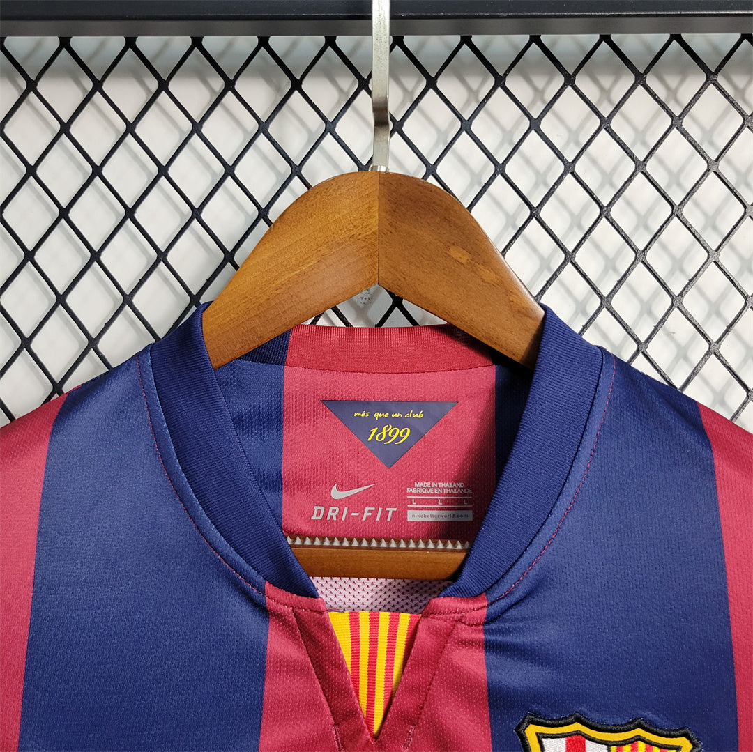 MAILLOT BARCELONE DOMICILE 2014/2015 VERSION MANCHES LONGUES