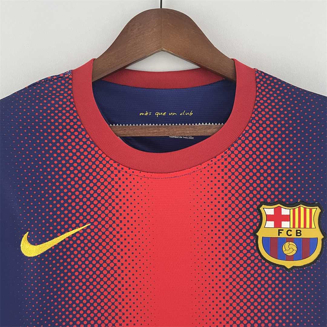 MAILLOT BARCELONE DOMICILE 2012/2013 VERSION MANCHES LONGUES
