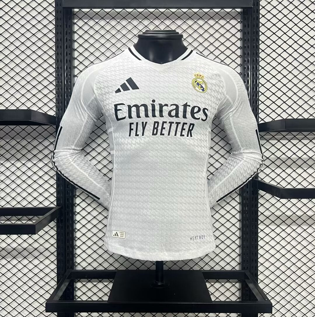 MAILLOT REAL MADRID DOMICILE 2024/2025 VERSION MANCHES LONGUES