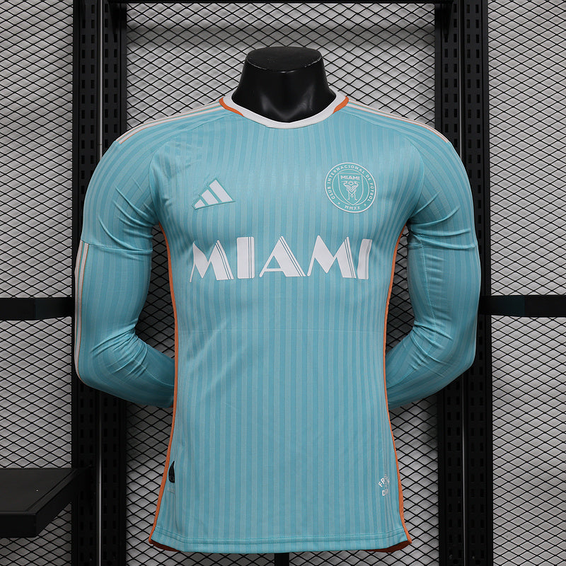 MAILLOT INTER MIAMI EXTÉRIEUR 2024/2025 VERSION MANCHES LONGUES