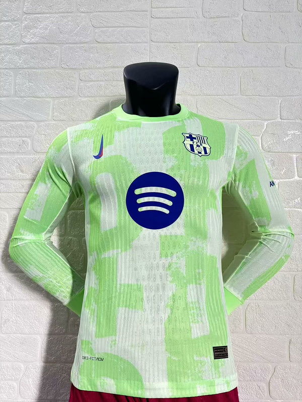 MAILLOT BARCELONE EXTÉRIEUR 2024/2025 VERSION MANCHES LONGUES