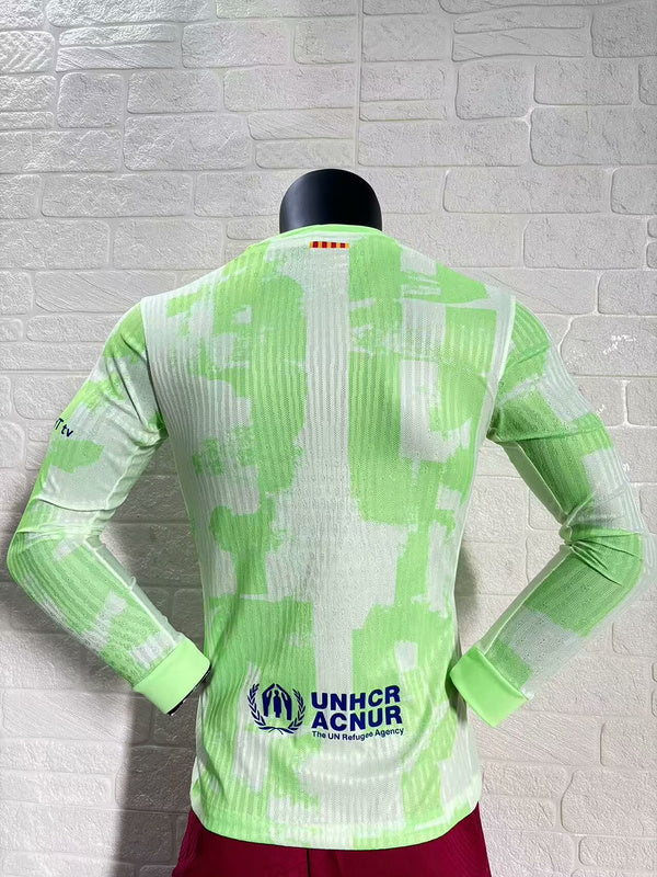 MAILLOT BARCELONE EXTÉRIEUR 2024/2025 VERSION MANCHES LONGUES