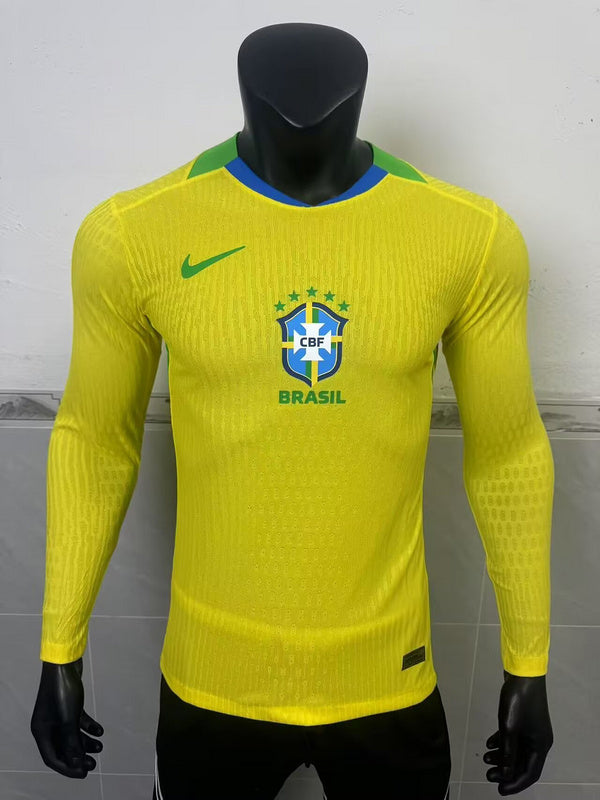 MAILLOT BRÉSIL DOMICILE VERSION MANCHES LONGUES 2025/2026