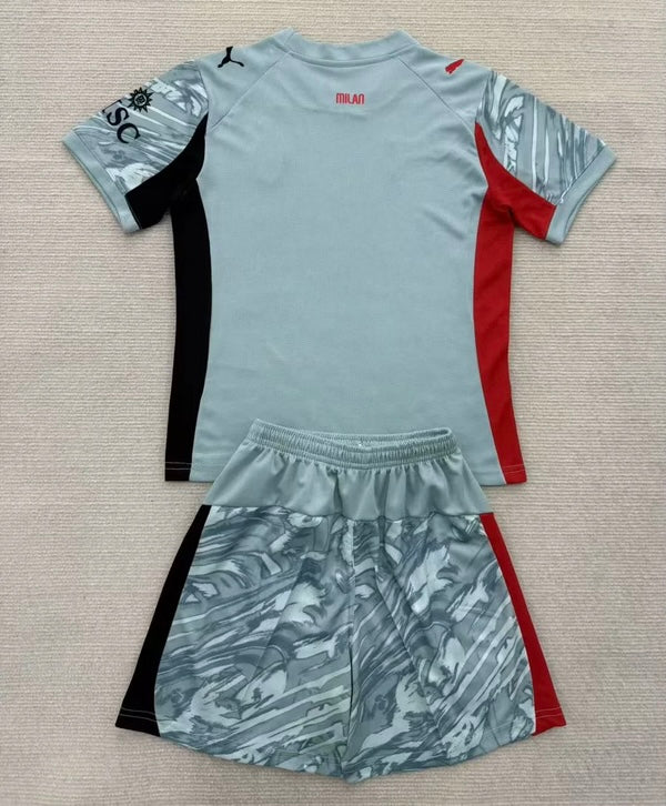 MAILLOT ENFANT AC MILAN GARDIEN VERSION GRIS 2025/2026